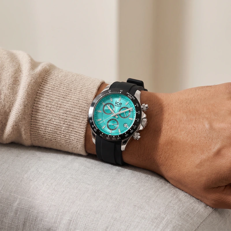 Bewatch Clear Black Turquoise 41mm
