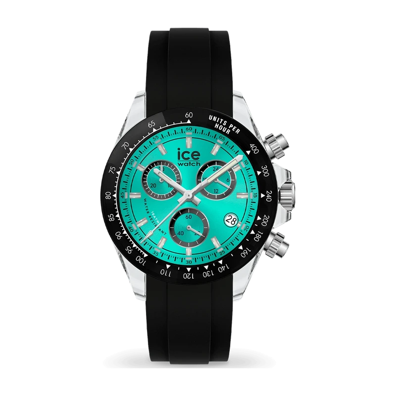 Bewatch Clear Black Turquoise 41mm