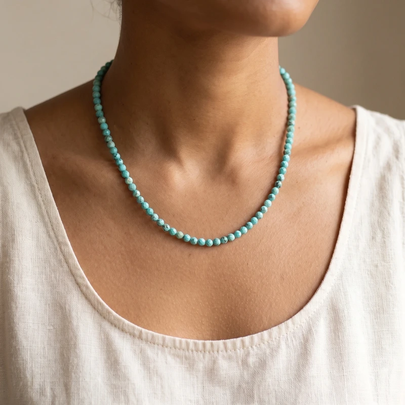 Sander Turquoise Beaded Necklace