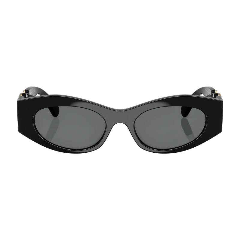 Medusa Oval Sunglasses Black