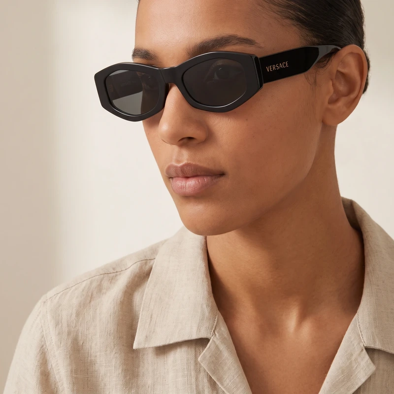 VE4487 Black Sunglasses Black