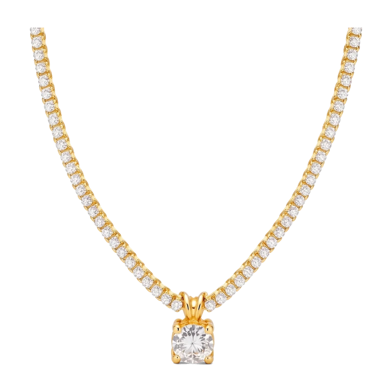 Phoebe Tennis Pendant Necklace