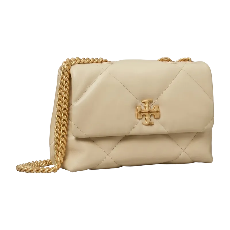 Small Kira Diamond Quilt Convertible Shoulder Bag White UNI