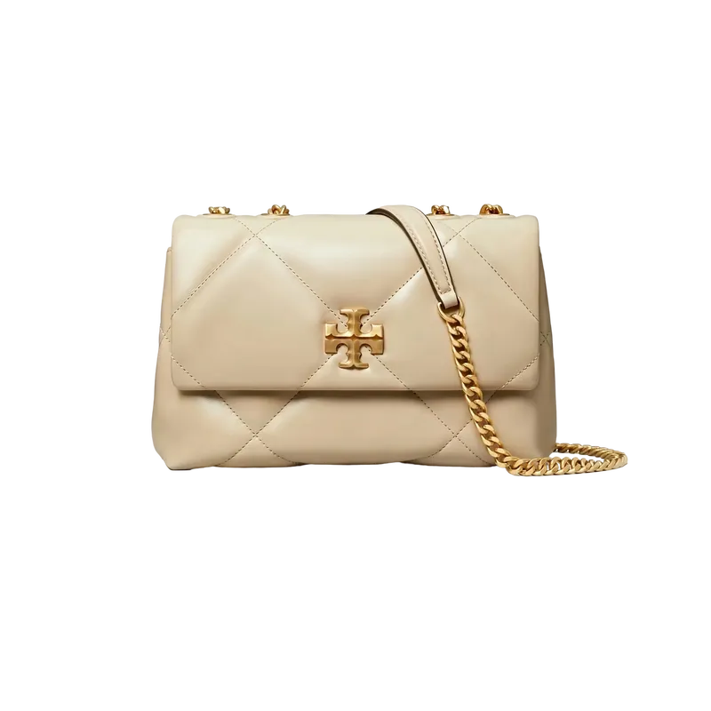 Small Kira Diamond Quilt Convertible Shoulder Bag White UNI