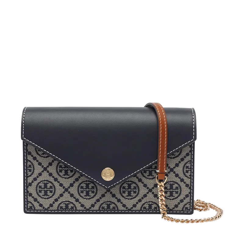 T Monogram Envelope Chain Wallet