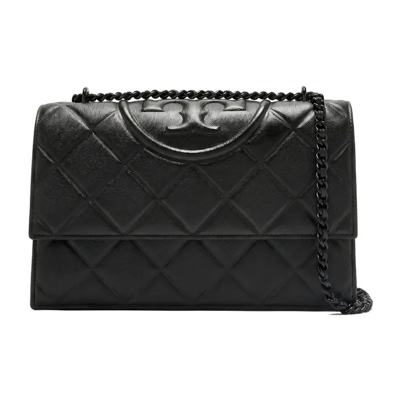 Fleming Polished-Grain Shoulder Bag