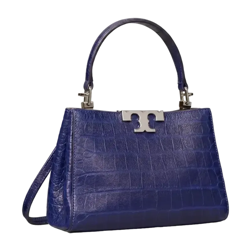 Mini Eleanor Soft Croc-Embossed Satchel