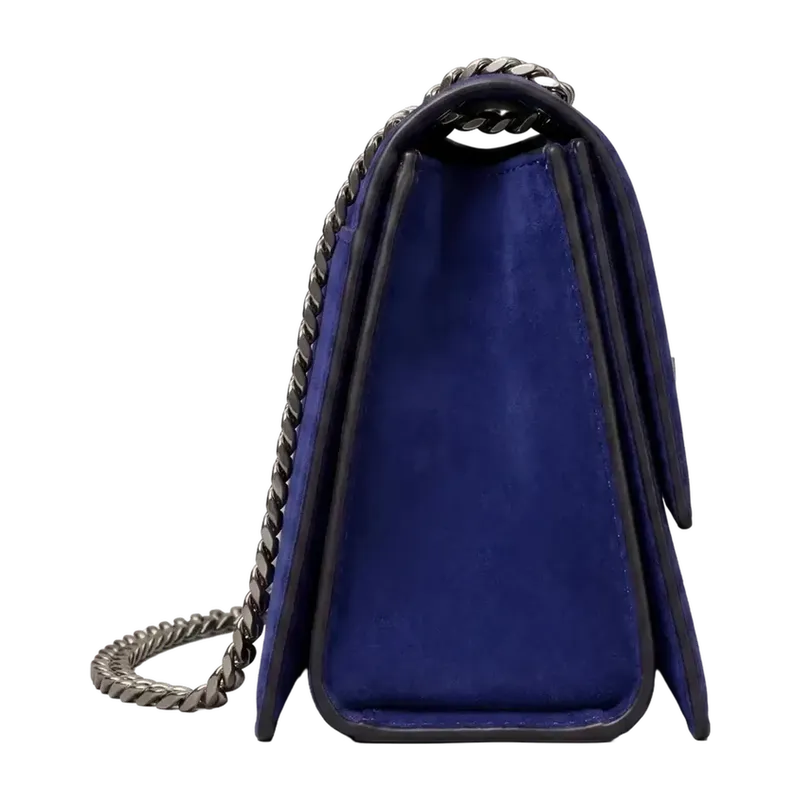 Kira Turnlock Suede Shoulder Bag