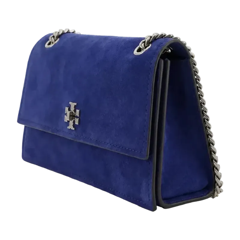 Kira Turnlock Suede Shoulder Bag