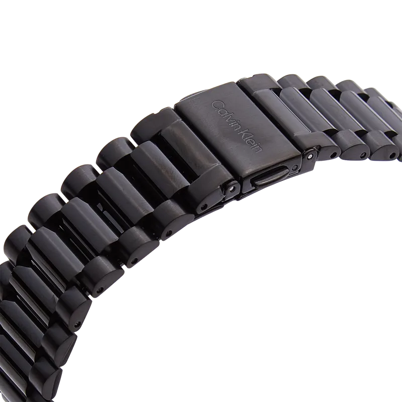 Iconic Black IP 40MM Case Watch with Black IP Bracelet