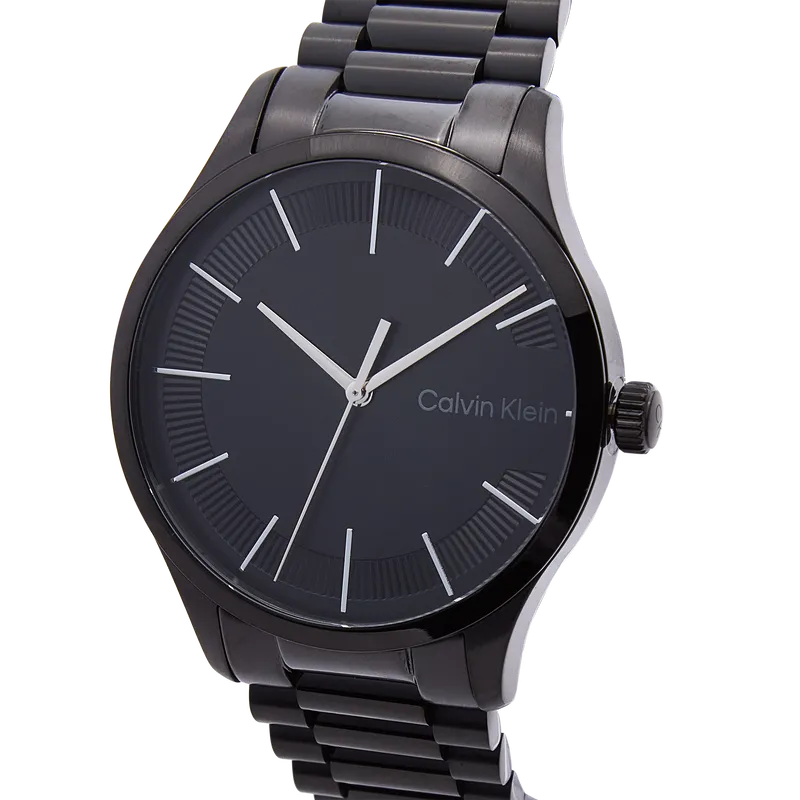 Iconic Black IP 40MM Case Watch with Black IP Bracelet