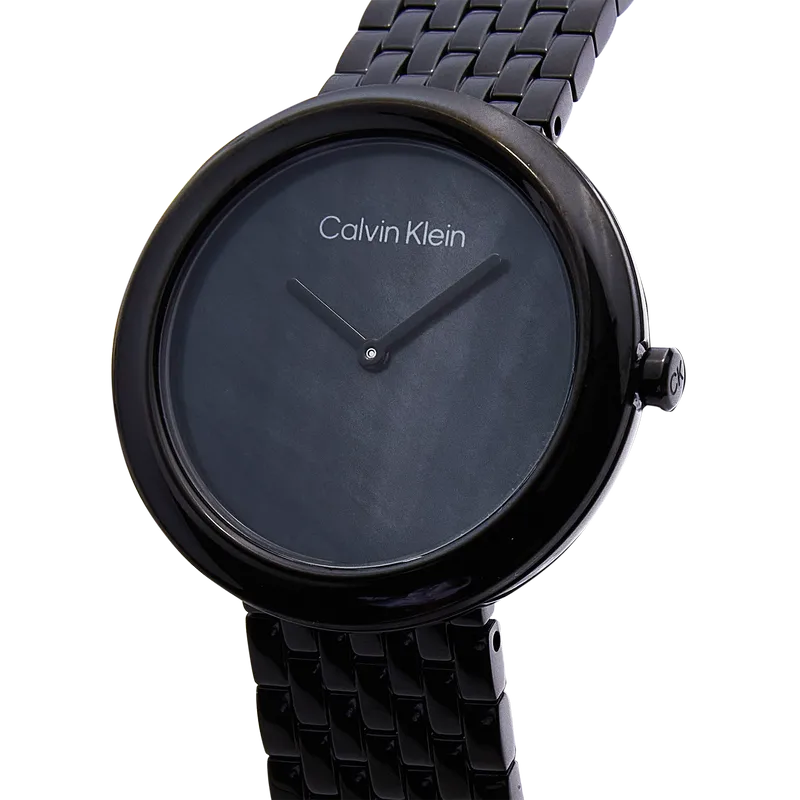 Twisted Bezel Women's Watch Black