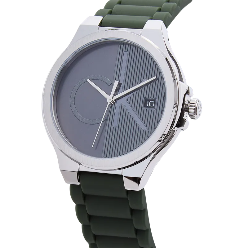 Distinguish Men's GMT Watch Grey Dial Stainless Steel Bracelet