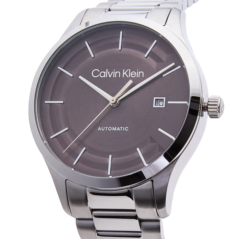 Iconic Automatic Watch with Brown Dial Brown