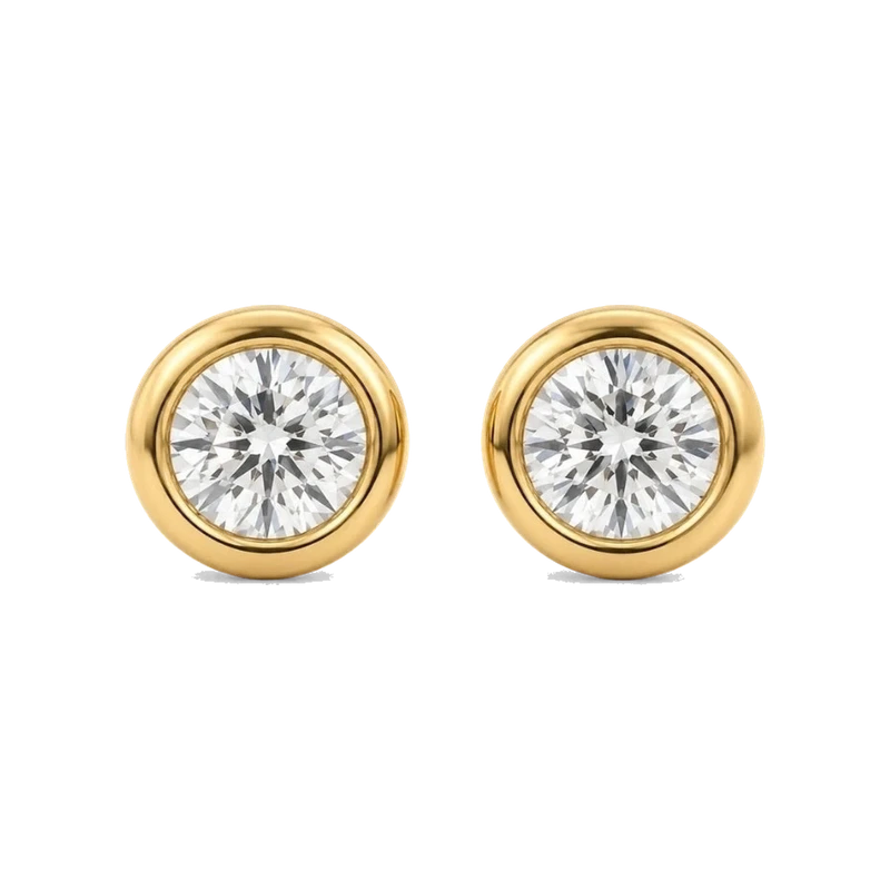 Cateana Bezel Stud Earring
