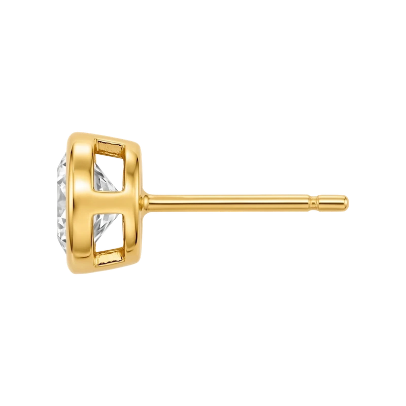 Cateana Bezel Stud Earring