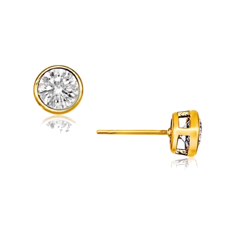 Cateana Bezel Stud Earring
