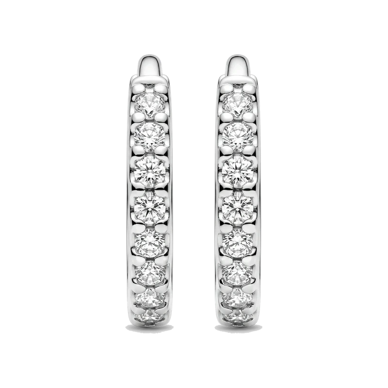 Sparkling Huggie Hoop Earrings