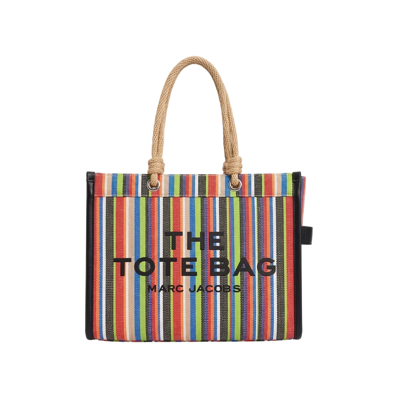 The Stripe Mesh Large Tote Bag