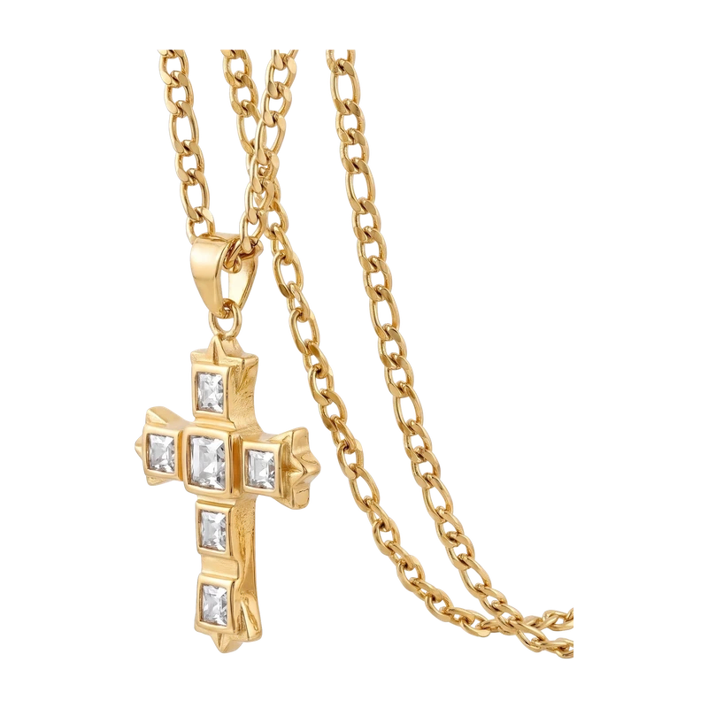 Maren Figaro Chain Cross Necklace
