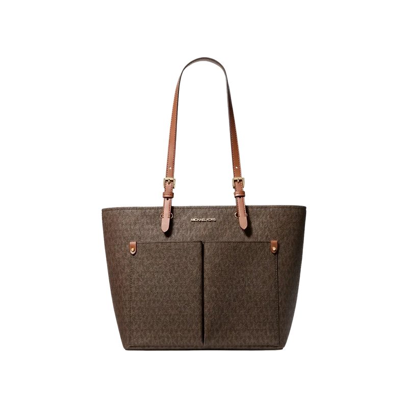 Jet Set Medium Logo Pocket Tote Bag