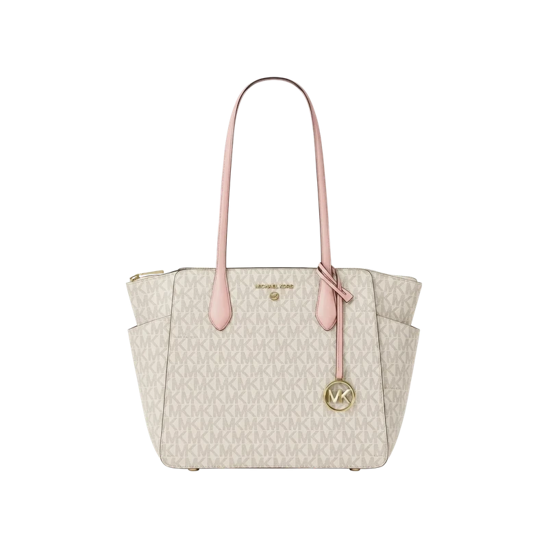Marilyn Medium Signature Logo Tote Bag Pink