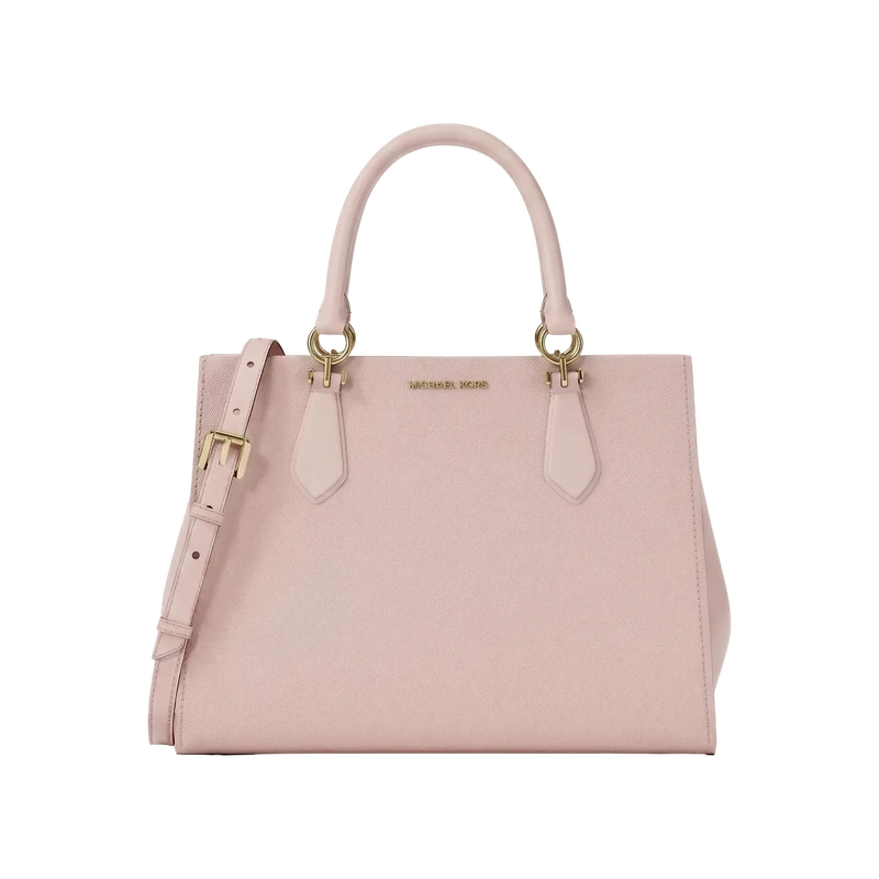 Marilyn Medium Saffiano Leather Tote Pink