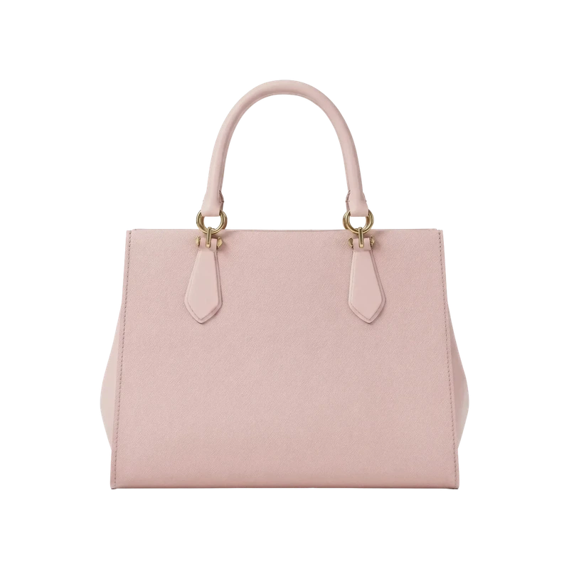 Marilyn Medium Saffiano Leather Tote Pink