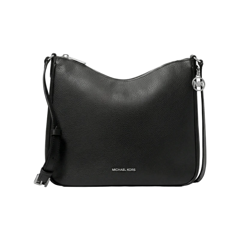 Nayla Medium Pebbled Leather Messenger Bag
