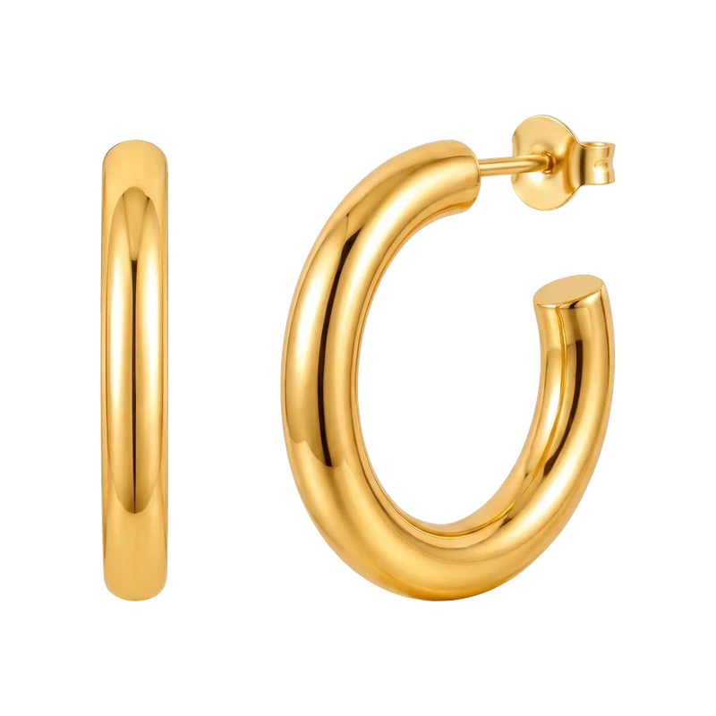Flora Medium Hoop Earring