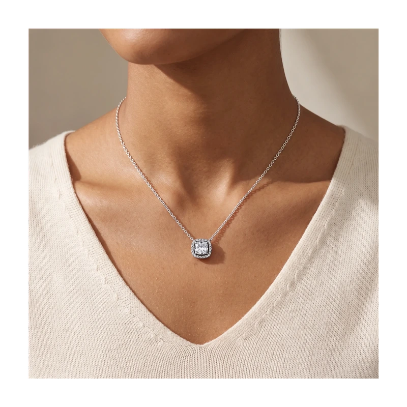 Halo Pendant Collier Necklace