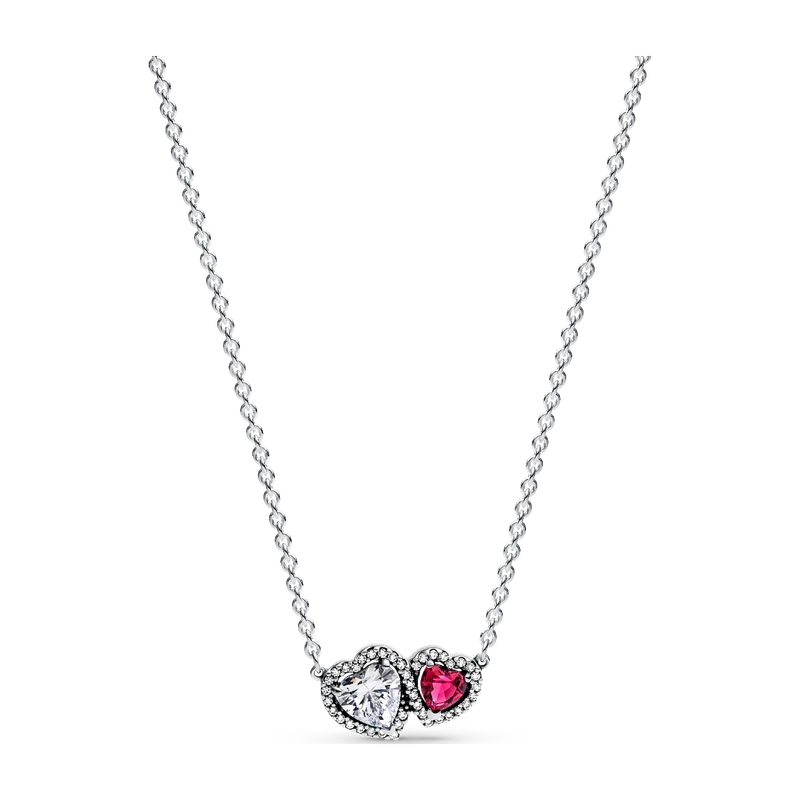 Halo Hearts Pendant Necklace