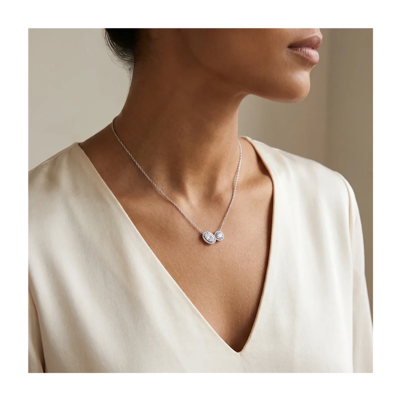 Embracing Halo Necklace