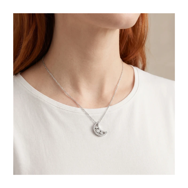 Crescent Moon Pendant Necklace