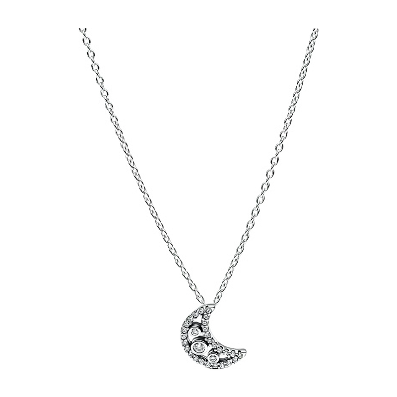 Crescent Moon Pendant Necklace