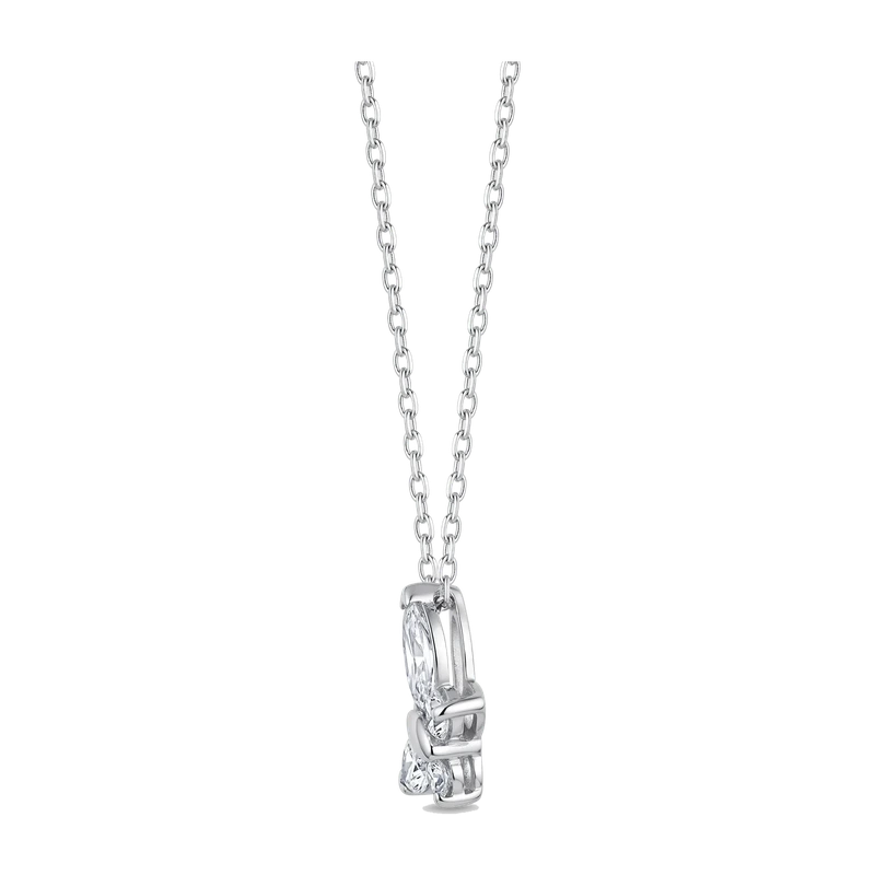 Butterfly Pendant Necklace White