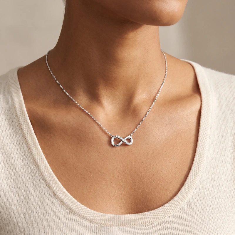 Sparkling Infinity Collier Necklace