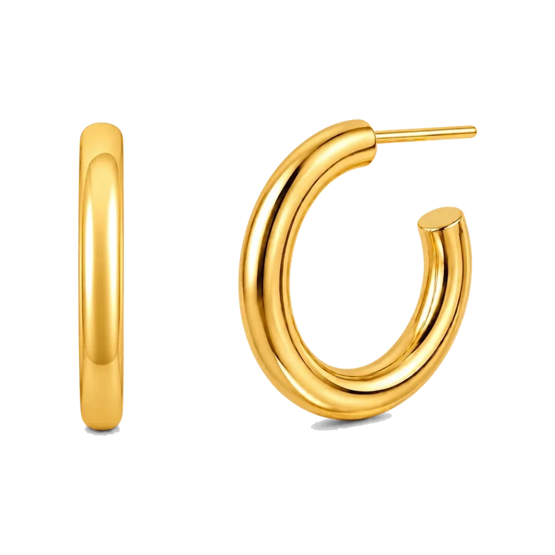Flora Medium Hoop Earring