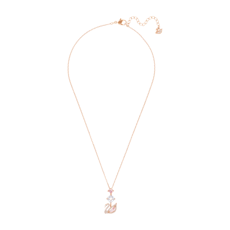 Swan Pendant Pink Rose Gold
