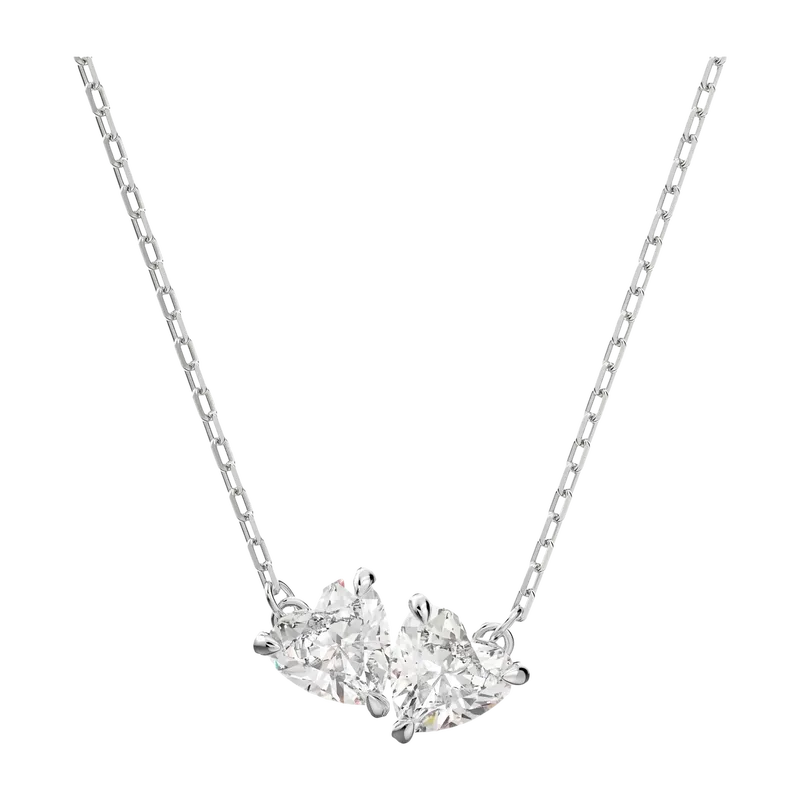 Mesmera Necklace Heart White Rhodium