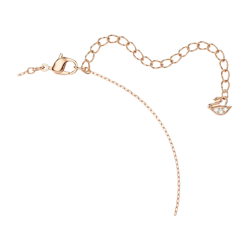 Hyperbola Necklace Infinity and Heart White Mixed Metal