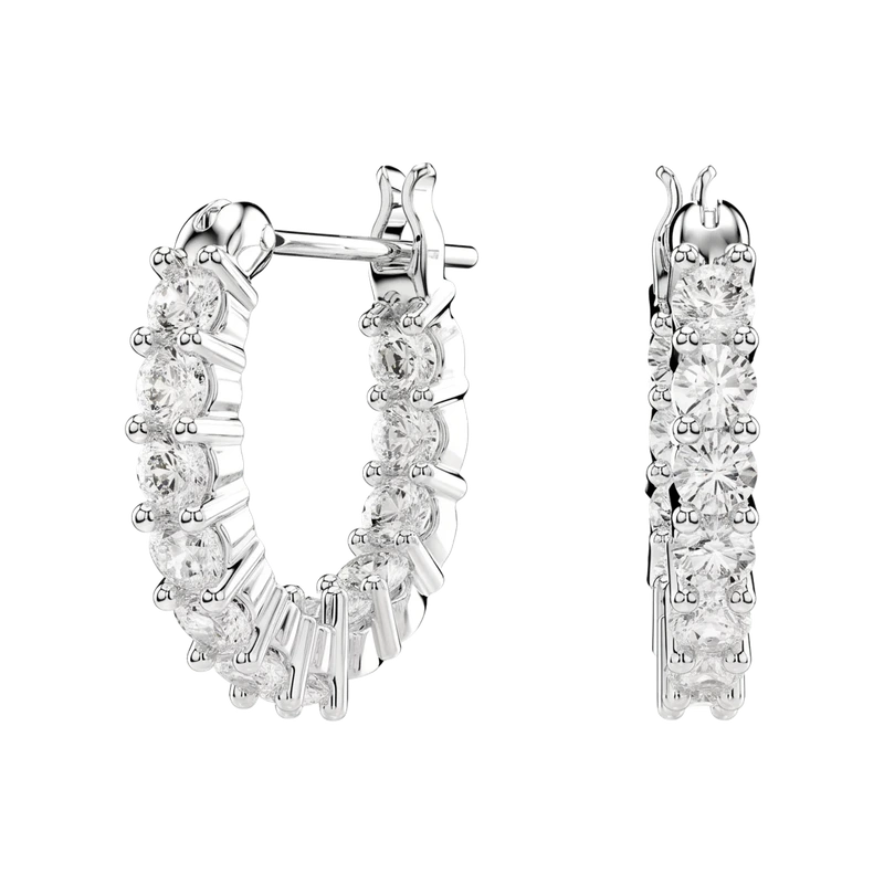 Matrix Vittore Hoop Earrings White Rhodium