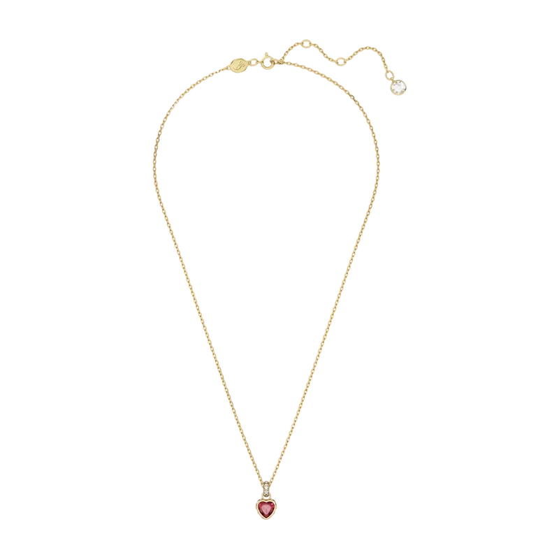 Chroma Pendant Heart Red Gold