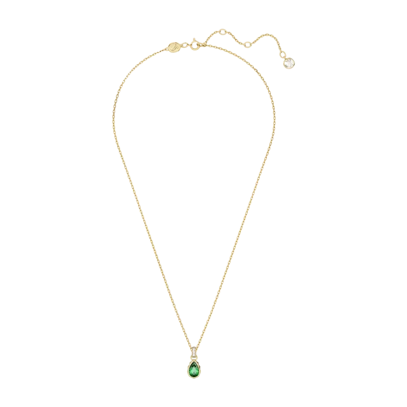 Chroma Pendant Pear Cut Green Gold