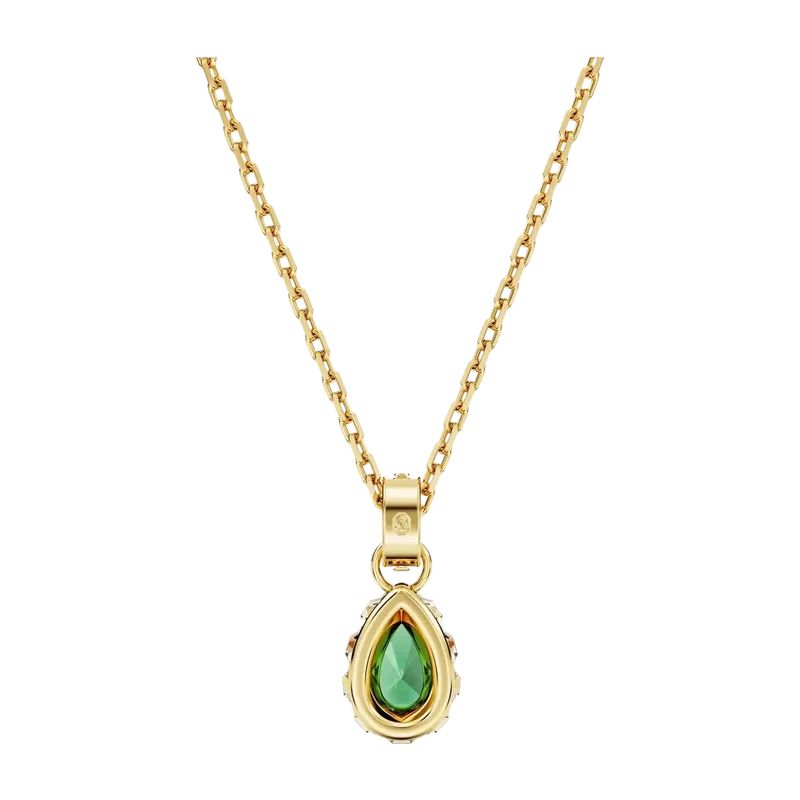 Chroma Pendant Pear Cut Green Gold
