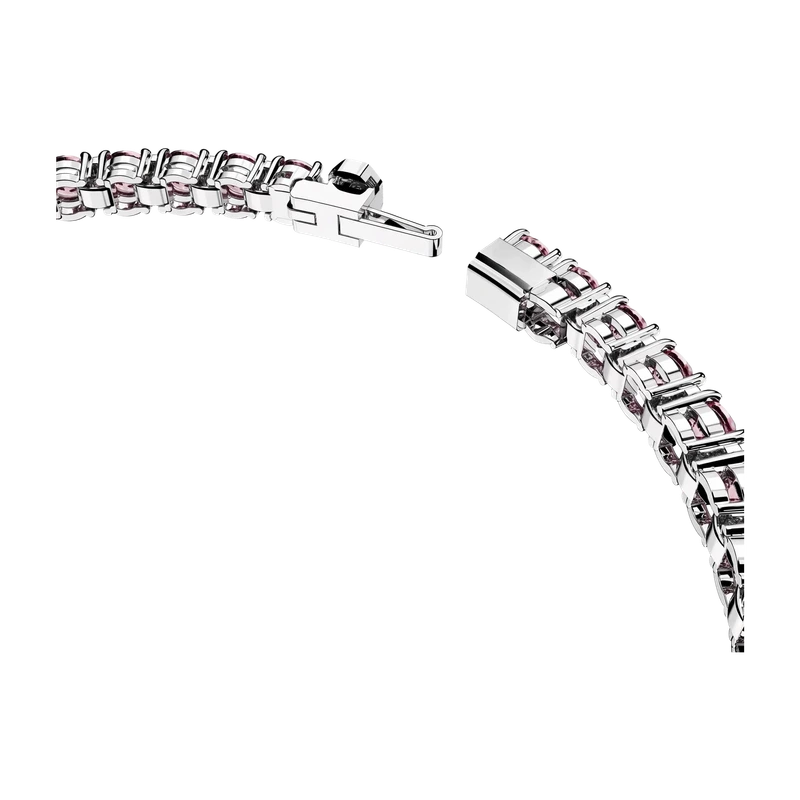 Matrix Tennis Bracelet Pink Rhodium 16.5 cm
