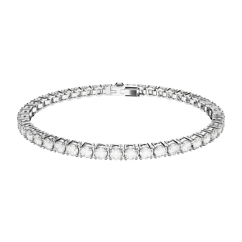 Matrix Tennis Bracelet White Rhodium 15.5 cm