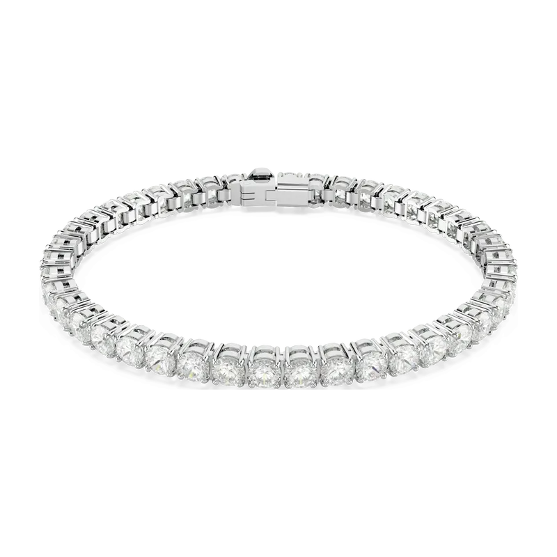 Matrix Tennis Bracelet White Rhodium 17.5 cm
