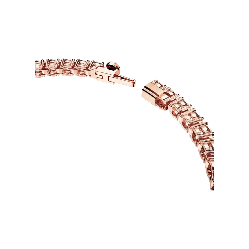 Matrix Tennis Bracelet White Rose Gold 19 cm