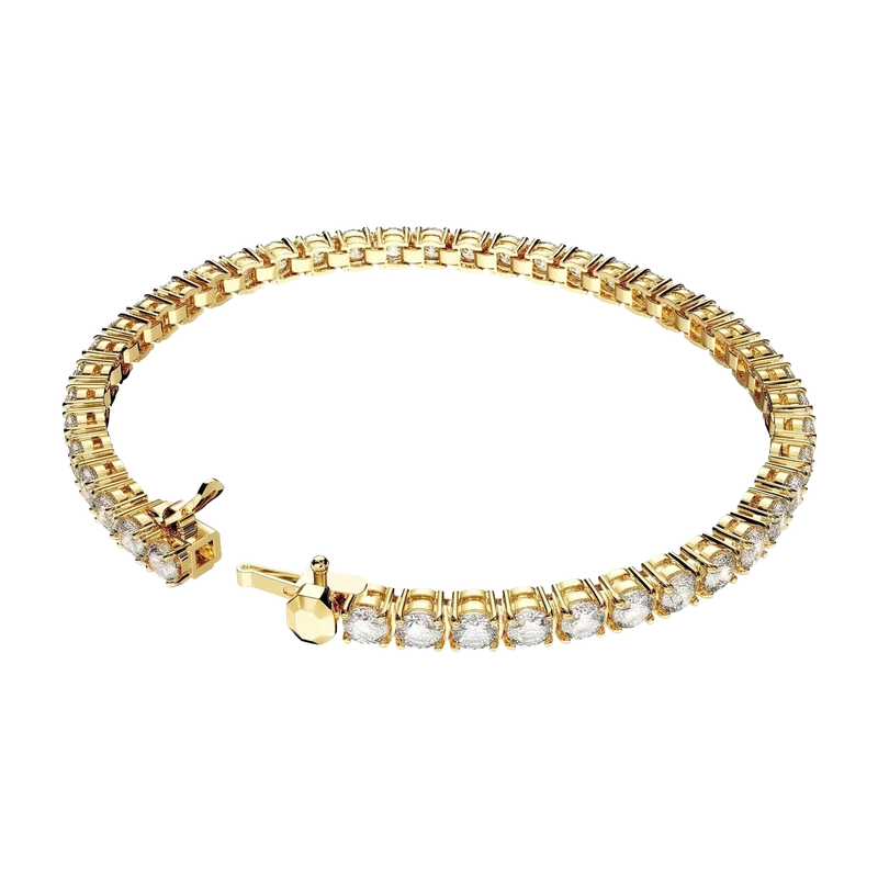 Matrix Tennis Bracelet White Gold 17.5 cm